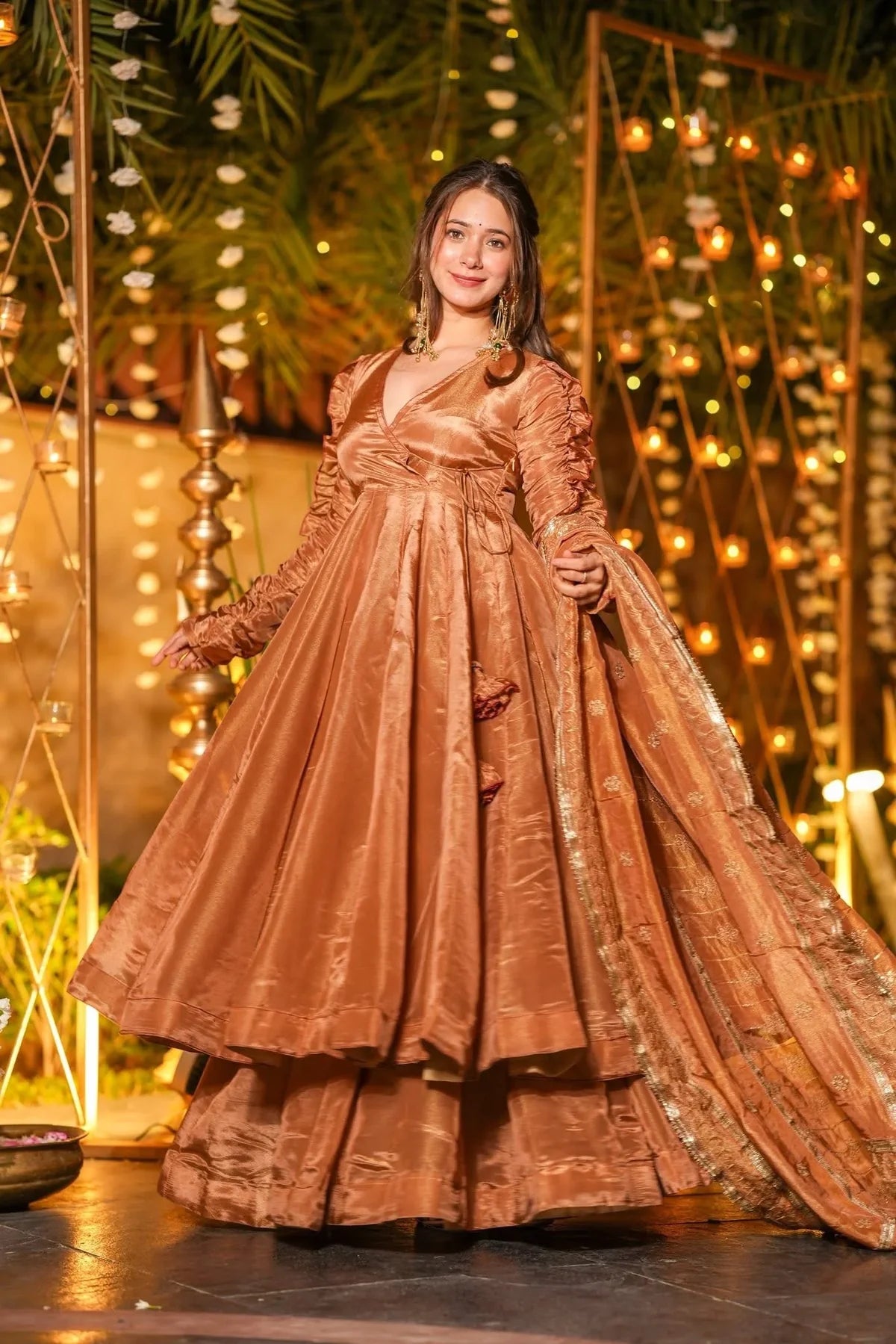 .PRANAVI COSMOS ANARKALI SUIT SET