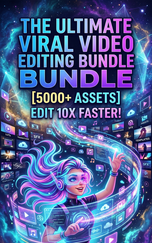 The Ultimate Viral Video Editing Bundle [5000+ Assets] - Edit 10x Faster!